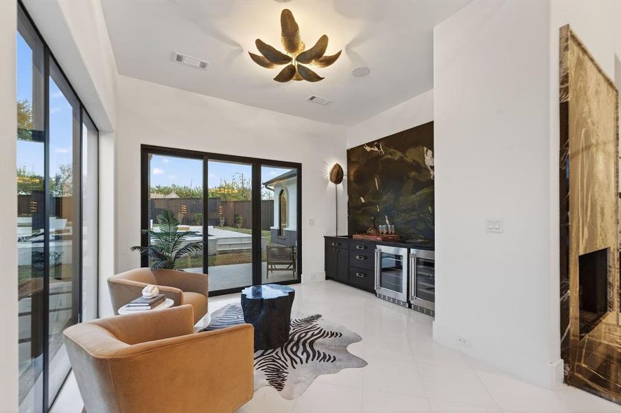 Furnished interior view inside a new home in , Dallas (Image 26).