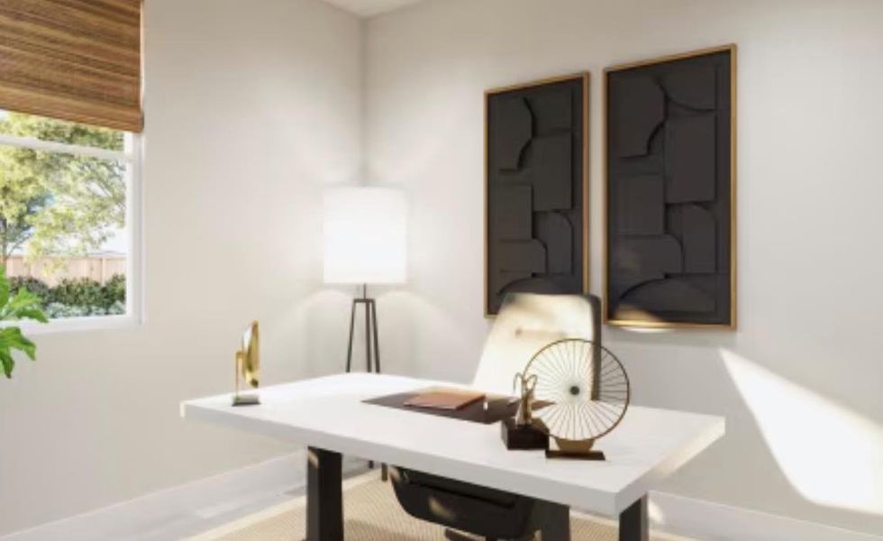 Furnished interior view inside a new home in Sage Collection – Freedom at Anthem, Kyle (Image 12).