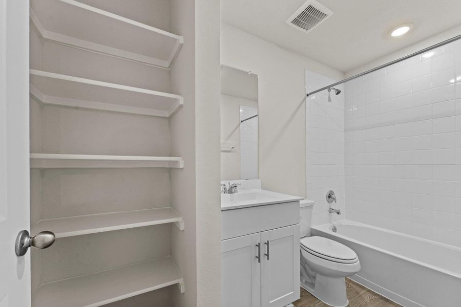 Furnished interior view inside a new home in Whisper South, San Marcos (Image 10).