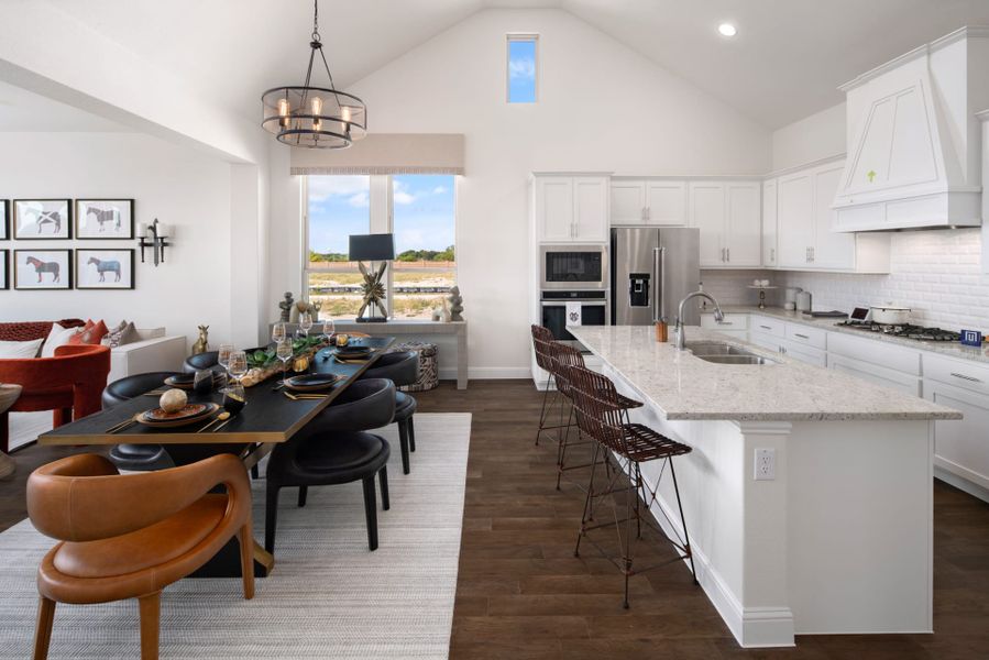Representative furnished interior of a home built from the The Trinity Executive by UnionMain Homes in Lake Breeze, Lavon (Image 39).
