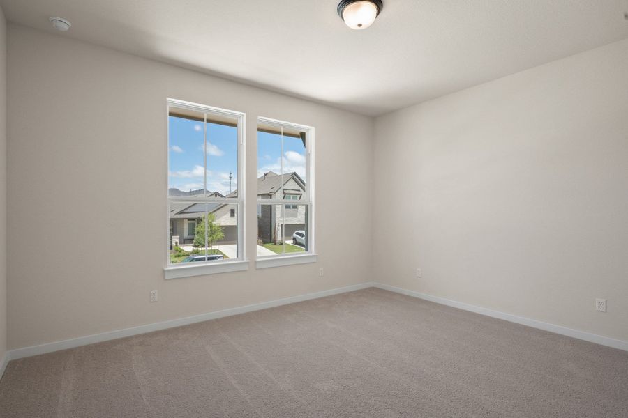 Spacious, unfurnished interior of a new home in Heritage, Dripping Springs (Image 32). Spacious, unfurnished interior of a new home in Heritage, Dripping Springs (Image 32).