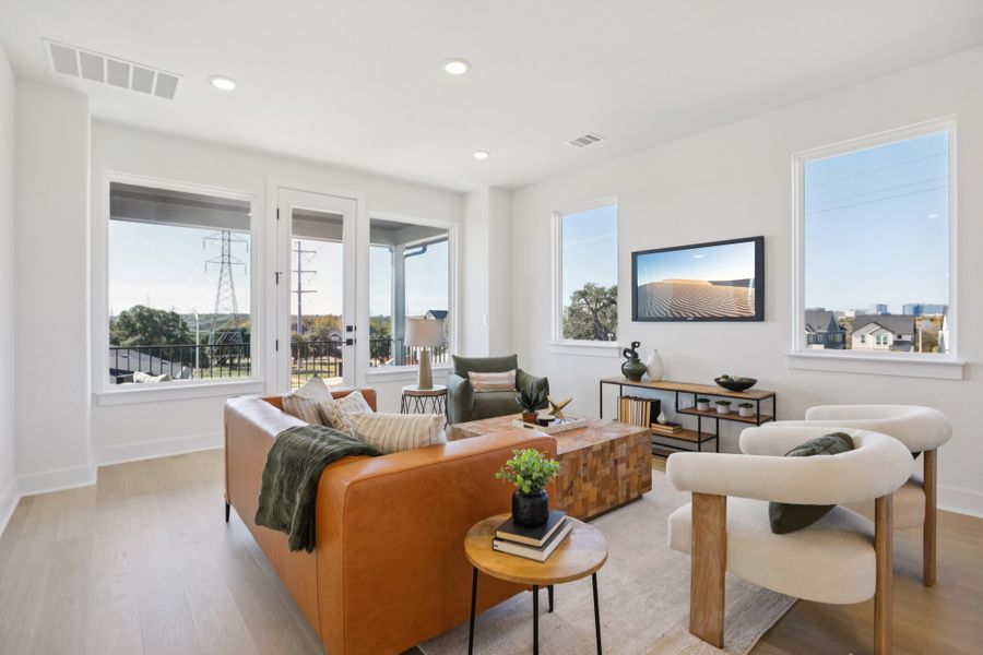 Furnished interior view inside a new home in Foxfield, Austin (Image 30).