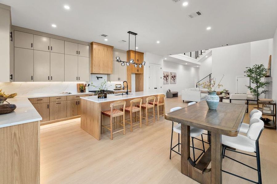 Furnished interior view inside a new home in , Dallas (Image 36).