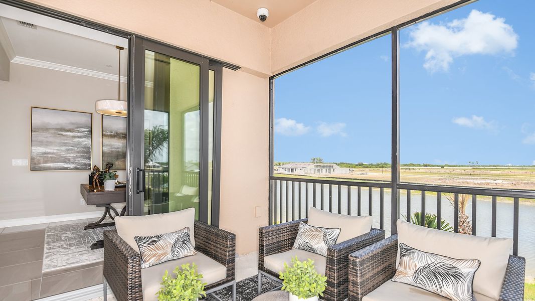 Furnished interior view inside a new home in Esplanade by the Islands Coach Homes, Naples (Image 26).