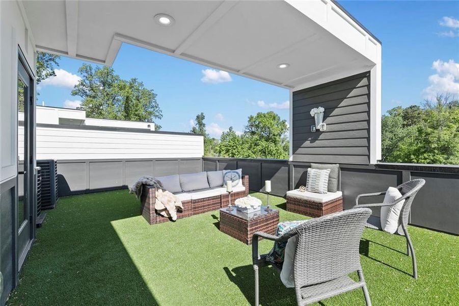 Exterior details and patio area of a home in , Chamblee (Image 22).