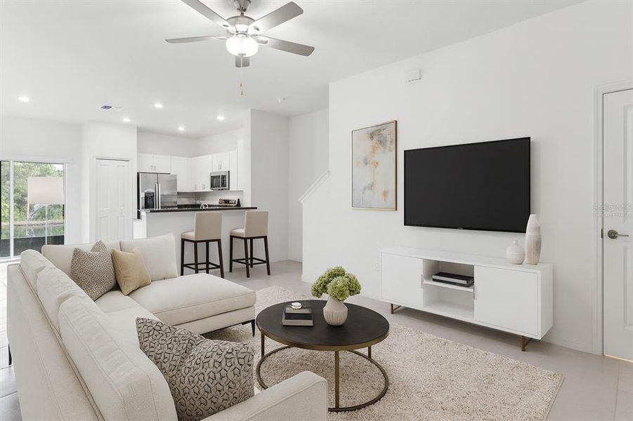 Furnished interior view inside a new home in , Land O' Lakes (Image 17). Furnished interior view inside a new home in , Land O' Lakes (Image 17).