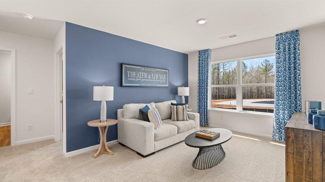 Representative furnished interior of a home built from the HAYDEN Express by D.R. Horton in WillowBrook, Winder (Image 51).