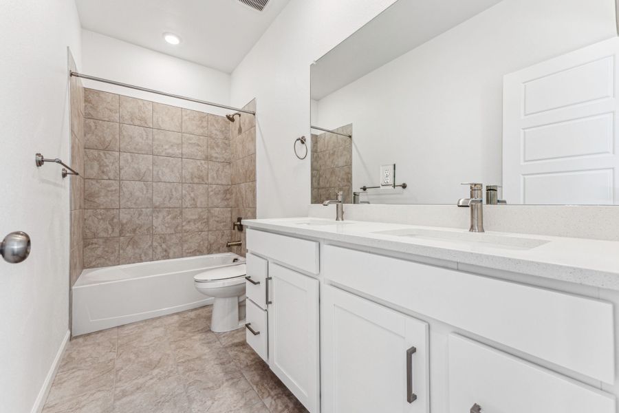 Representative furnished interior of a home built from the Sedalia by Taylor Morrison in Trailstone, Arvada (Image 30).