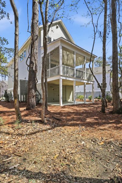 Exterior details and patio area of a home in The Preserve at Pennys Creek, Johns Island (Image 18). Exterior details and patio area of a home in The Preserve at Pennys Creek, Johns Island (Image 18).