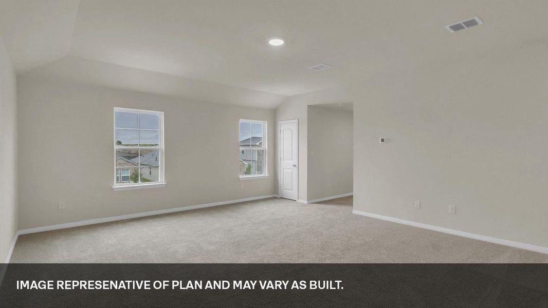 Spacious, unfurnished interior of a new home in Monarch Ranch, Manor (Image 11). Spacious, unfurnished interior of a new home in Monarch Ranch, Manor (Image 11).