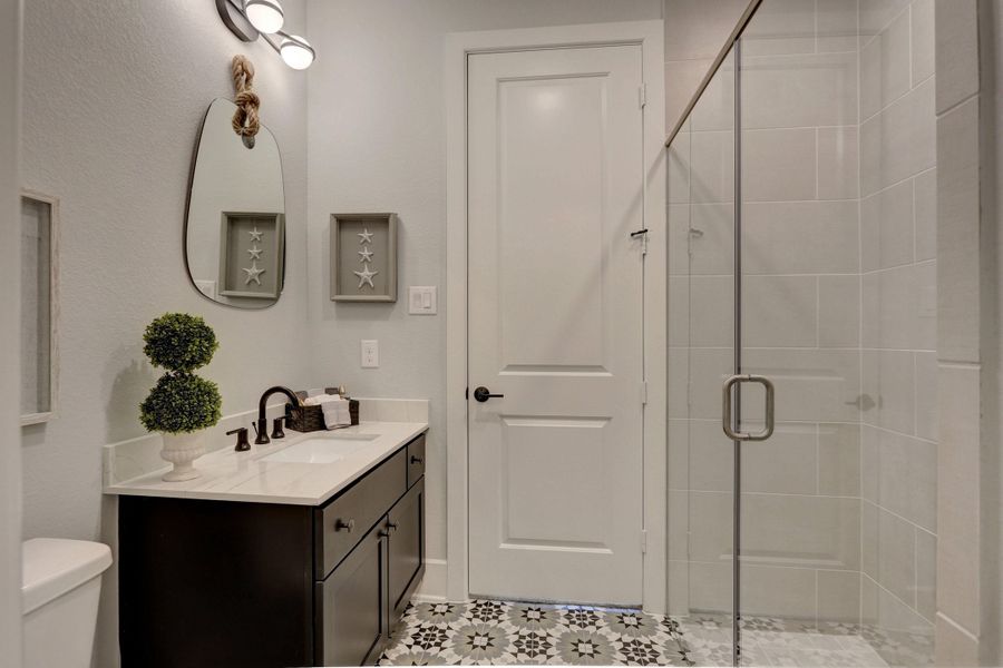 Representative furnished interior of a home built from the The Lindy by Westin Homes in Flora, Hutto (Image 9).