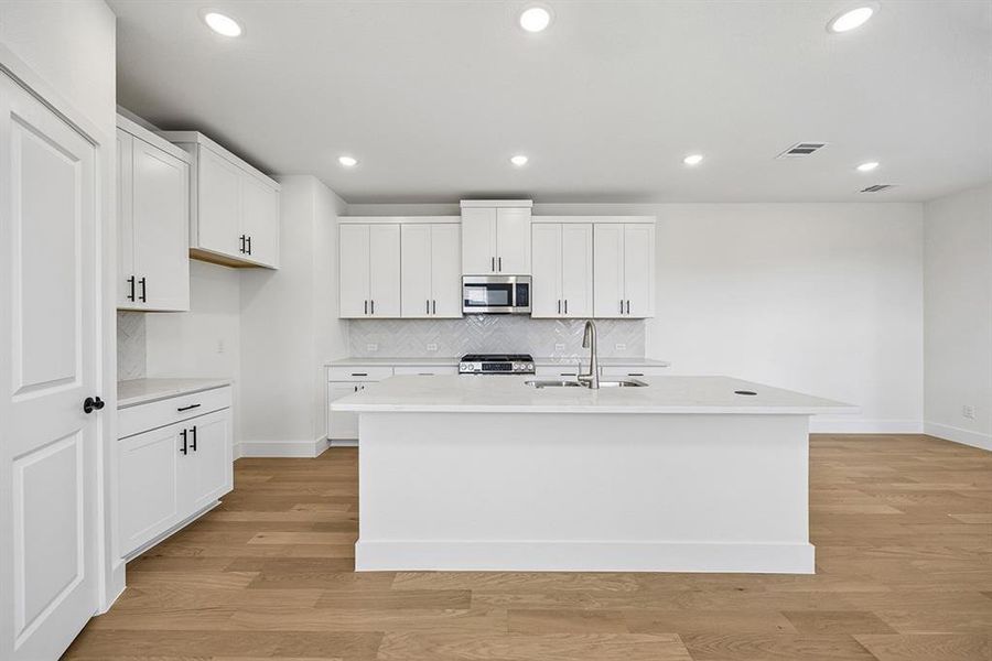 Furnished interior view inside a new home in Fields - East Village, Frisco (Image 6).