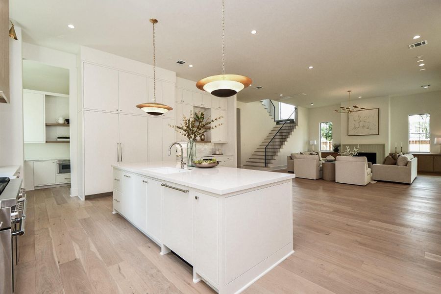 Furnished interior view inside a new home in , Houston (Image 34).