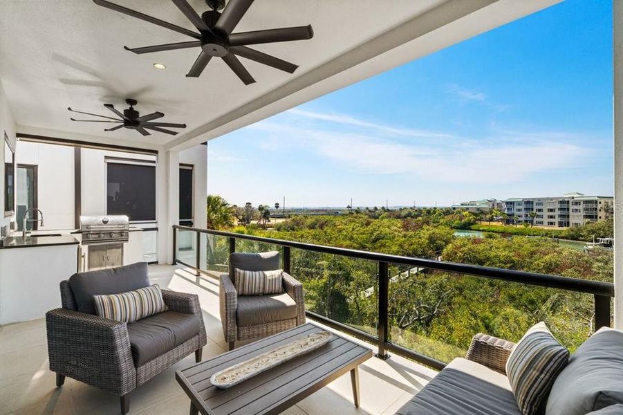 Exterior details and patio area of a home in , New Smyrna Beach (Image 30).