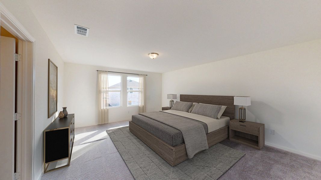 Representative furnished interior of a home built from the Pioneer by Starlight Homes in Avalon Ridge, Cut and Shoot (Image 8).