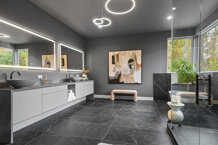 Furnished interior view inside a new home in , Decatur (Image 18).