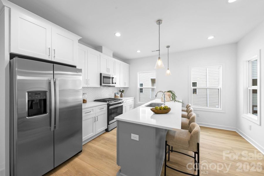 Furnished interior view inside a new home in , Charlotte (Image 29).