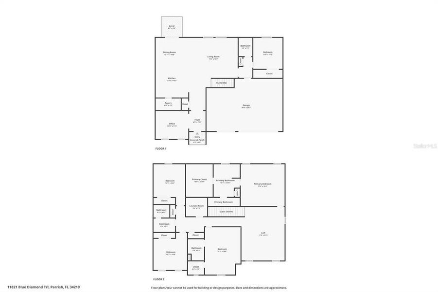 2D floor plan layout of this home in , Parrish, FL (Image 6). 2D floor plan layout of this home in , Parrish, FL (Image 6).