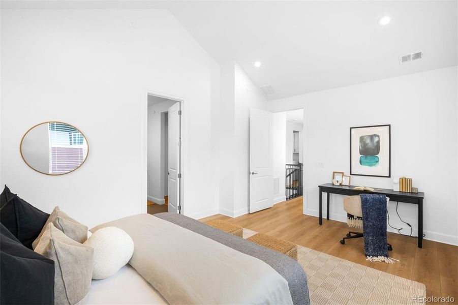 Generous- sized primary bedroom