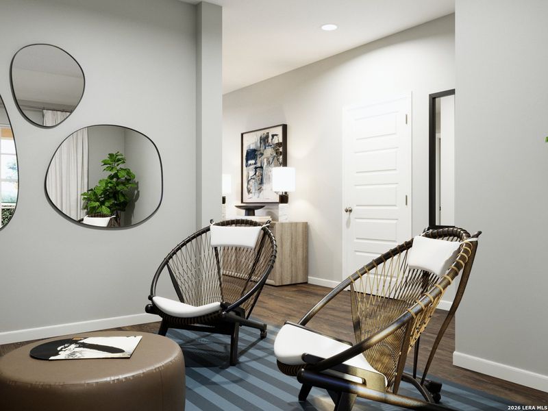 Furnished interior view inside a new home in Cinco Lakes, San Antonio (Image 11). Furnished interior view inside a new home in Cinco Lakes, San Antonio (Image 11).