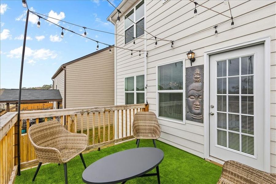 Exterior details and patio area of a home in , Atlanta (Image 25).