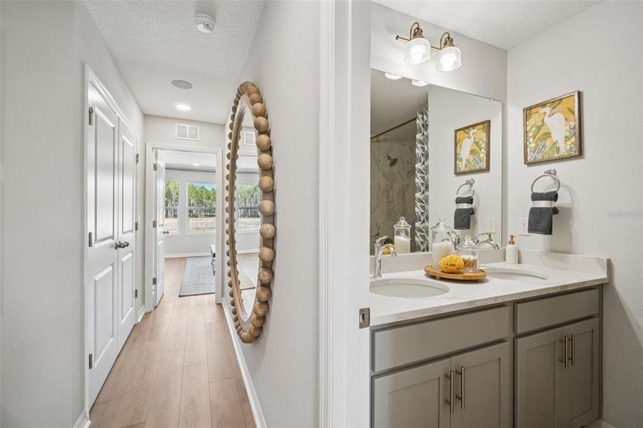 Furnished interior view inside a new home in Twin Oaks, Zephyrhills (Image 33).