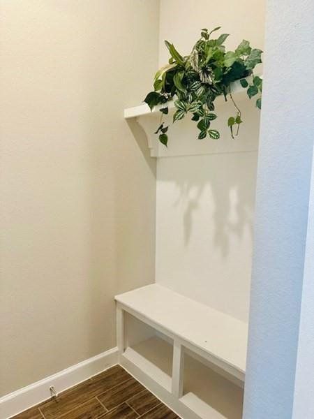 Mud room off garage