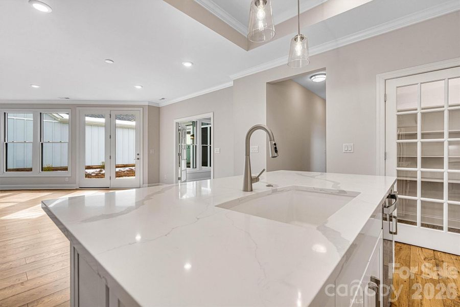 Furnished interior view inside a new home in The Courtyards at Lake Davidson, Mooresville (Image 14).
