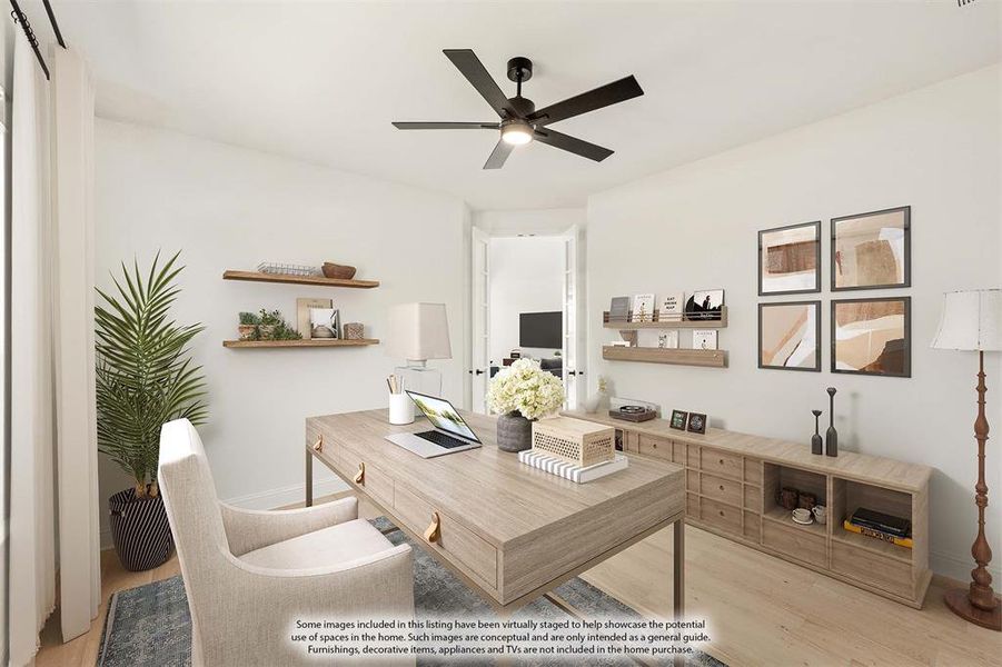 Furnished interior view inside a new home in Willow Wood, McKinney (Image 30).