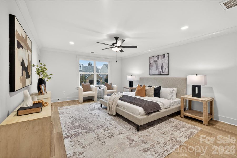 Furnished interior view inside a new home in , Charlotte (Image 10). Furnished interior view inside a new home in , Charlotte (Image 10).