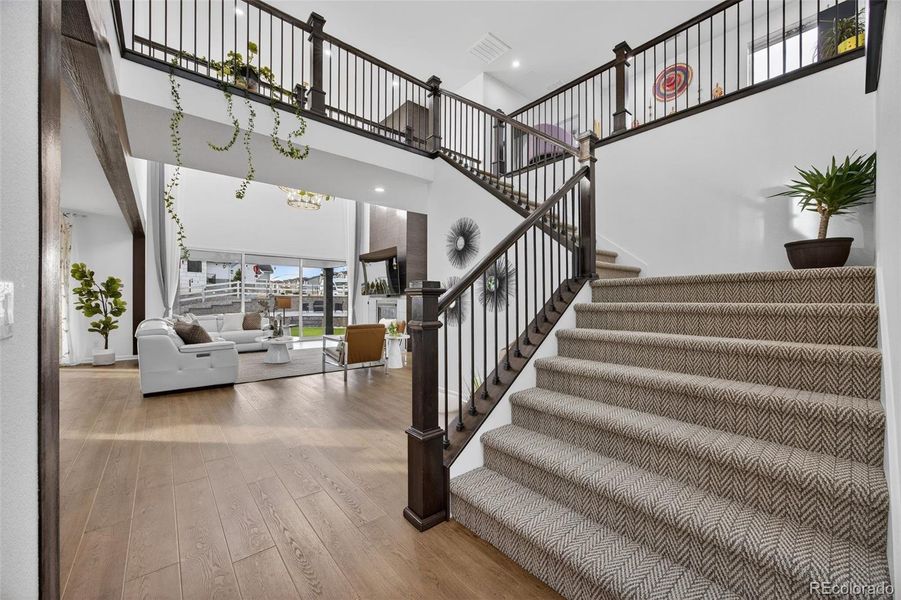 Furnished interior view inside a new home in , Parker (Image 31).