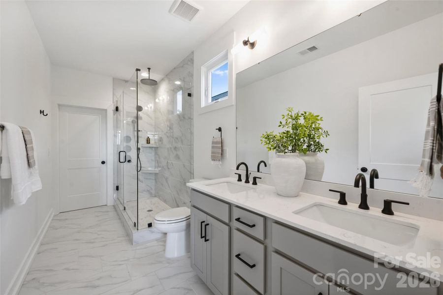 Furnished interior view inside a new home in , Charlotte (Image 9).