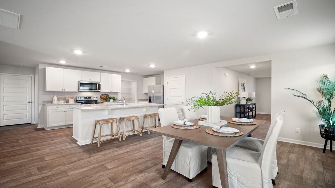 Furnished interior view inside a new home in The Groves at Bees Creek, Ridgeland (Image 8).