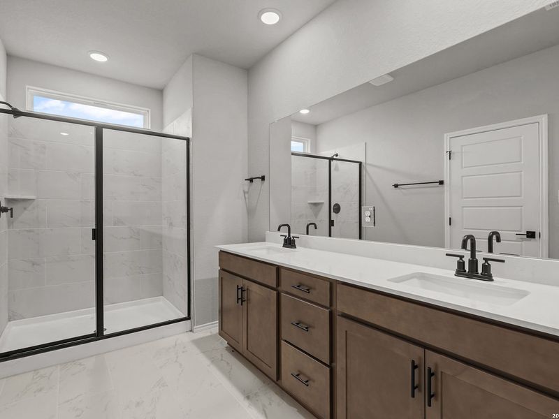 Furnished interior view inside a new home in Horizon Pointe, Converse (Image 12).