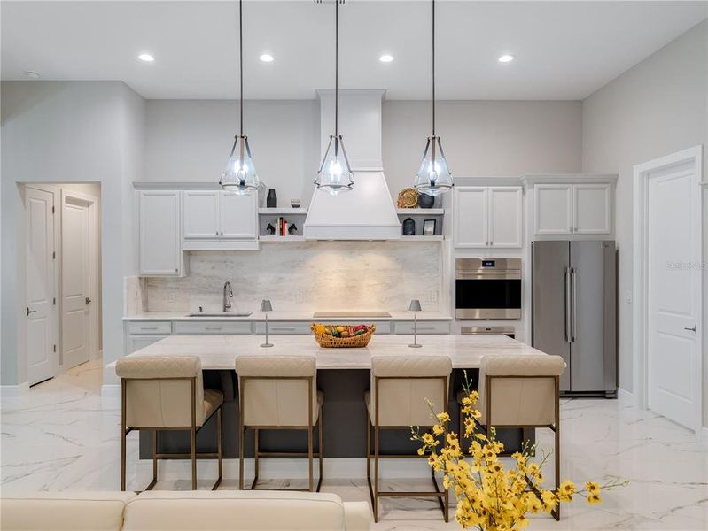 Kitchen with hall to 2nd bedroom