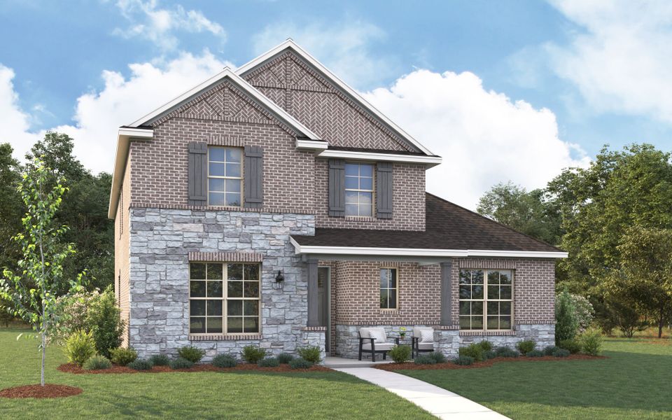 The Lavon - Hill Country with Stone Elevation The Lavon - Hill Country with Stone Elevation