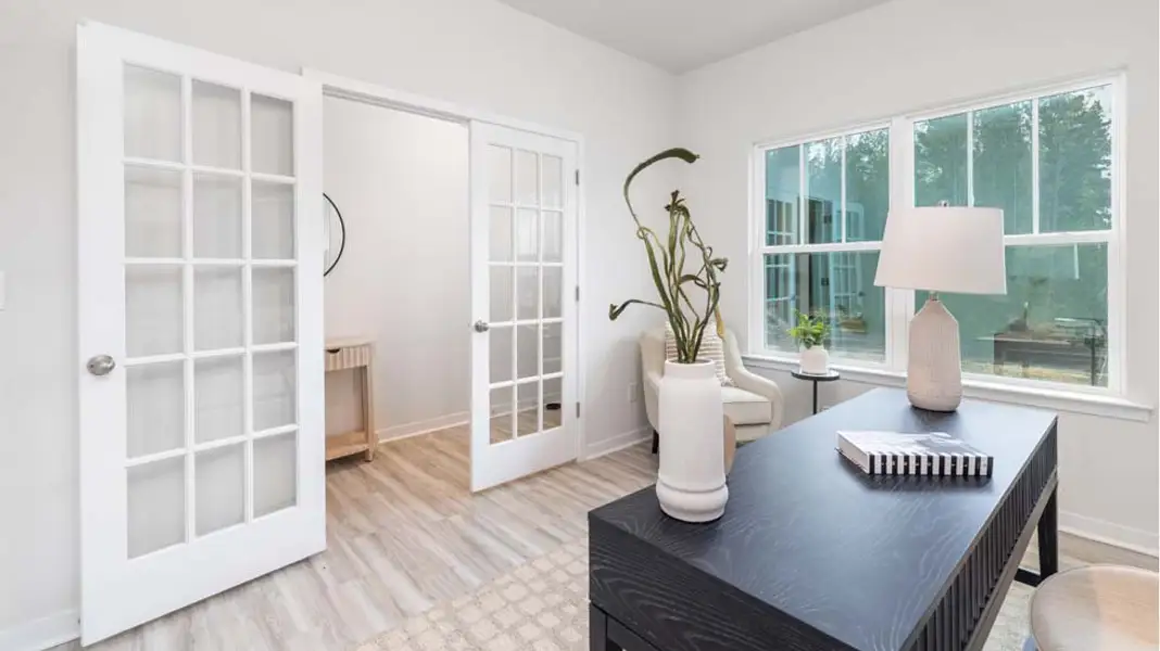 Furnished interior view inside a new home in Reedy Creek Preserve, Charlotte (Image 3).