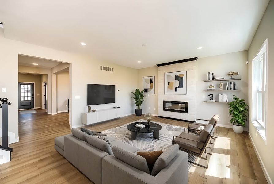 Furnished interior view inside a new home in Three Rivers, Rome (Image 42).