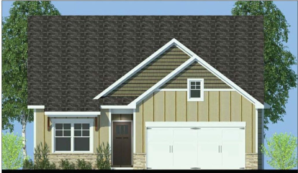 Exterior rendering of this home design in , Waleska, GA (Image 2). Exterior rendering of this home design in , Waleska, GA (Image 2).