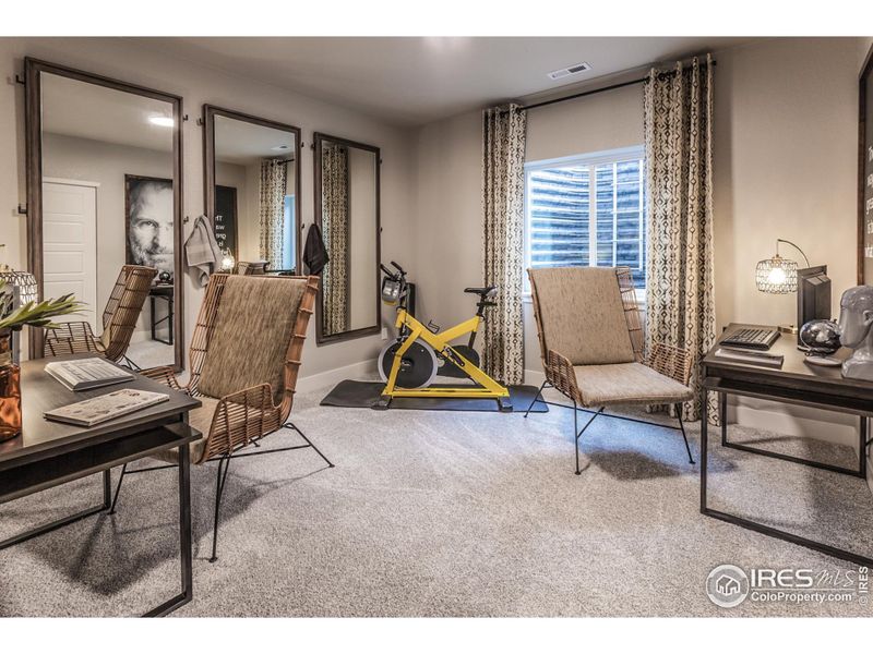 EXAMPLE PHOTO: FINISHED BASEMENT BEDROOM