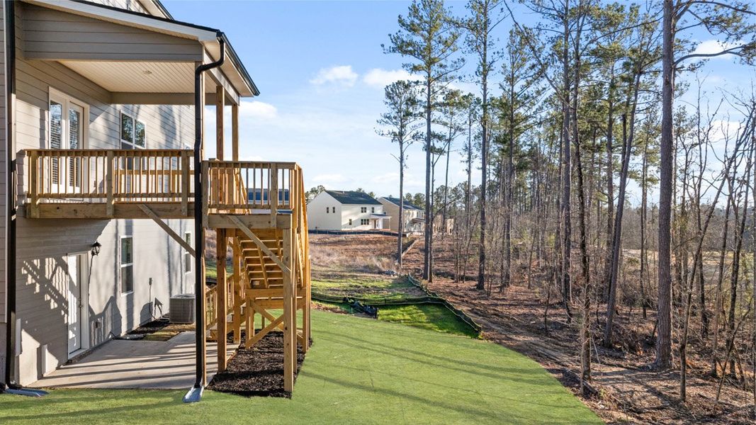 Exterior details and patio area of a home in Southwind Village, Evans (Image 33).
