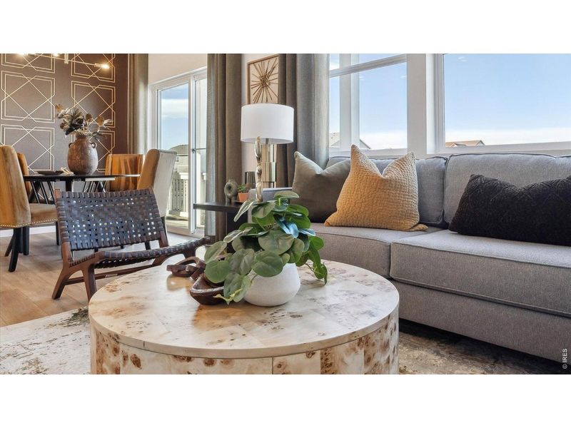 Furnished interior view inside a new home in Villas at Vantage, Berthoud (Image 8).