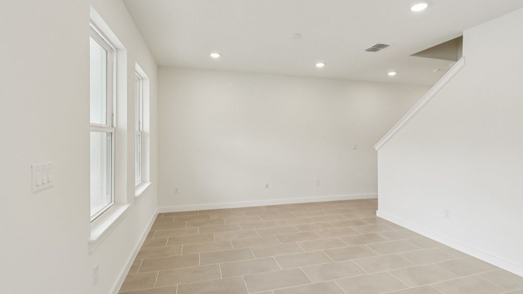 Furnished interior view inside a new home in Cyrene at Harmony, St. Cloud (Image 8). Furnished interior view inside a new home in Cyrene at Harmony, St. Cloud (Image 8).