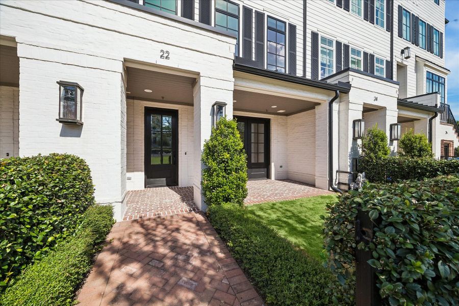 Exterior details and patio area of a home in , Southside Place (Image 23). Exterior details and patio area of a home in , Southside Place (Image 23).
