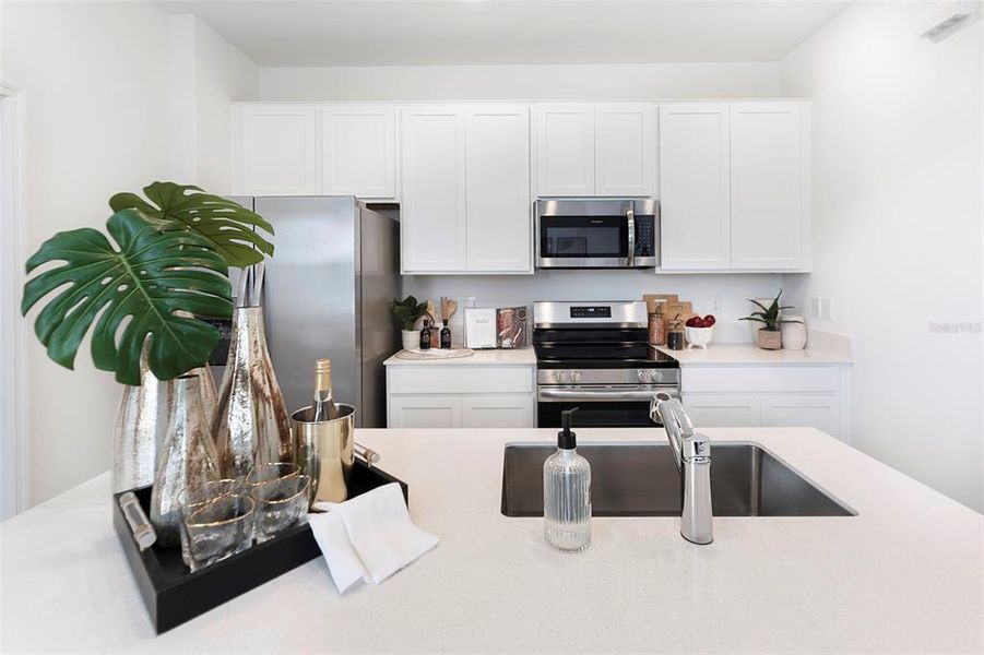 Furnished interior view inside a new home in , Clermont (Image 10).