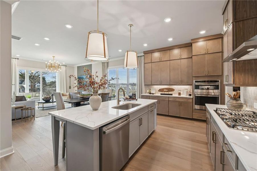 Furnished interior view inside a new home in Palisades Single Family, Cumming (Image 23).