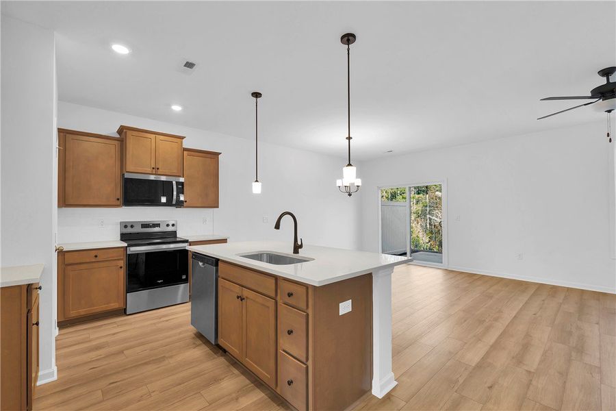 Furnished interior view inside a new home in Meece Townhomes, Easley (Image 8).