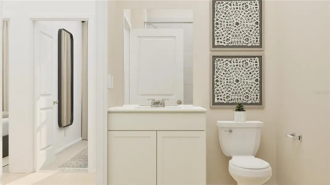 Furnished interior view inside a new home in Wellness Ridge, Clermont (Image 12).