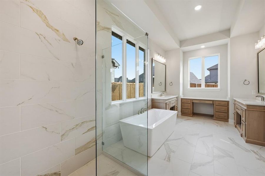 Furnished interior view inside a new home in Sandbrock Ranch, Aubrey (Image 10).