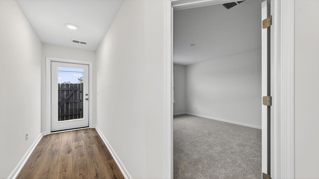 Furnished interior view inside a new home in Clear Springs Townhomes, North Charleston (Image 5).